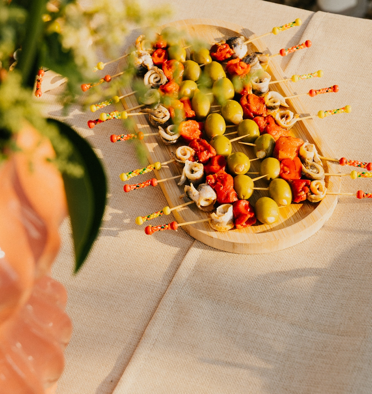 Crostini tomate cerise confite, burrata, basilic — SAVTA traiteur levantin Marseille